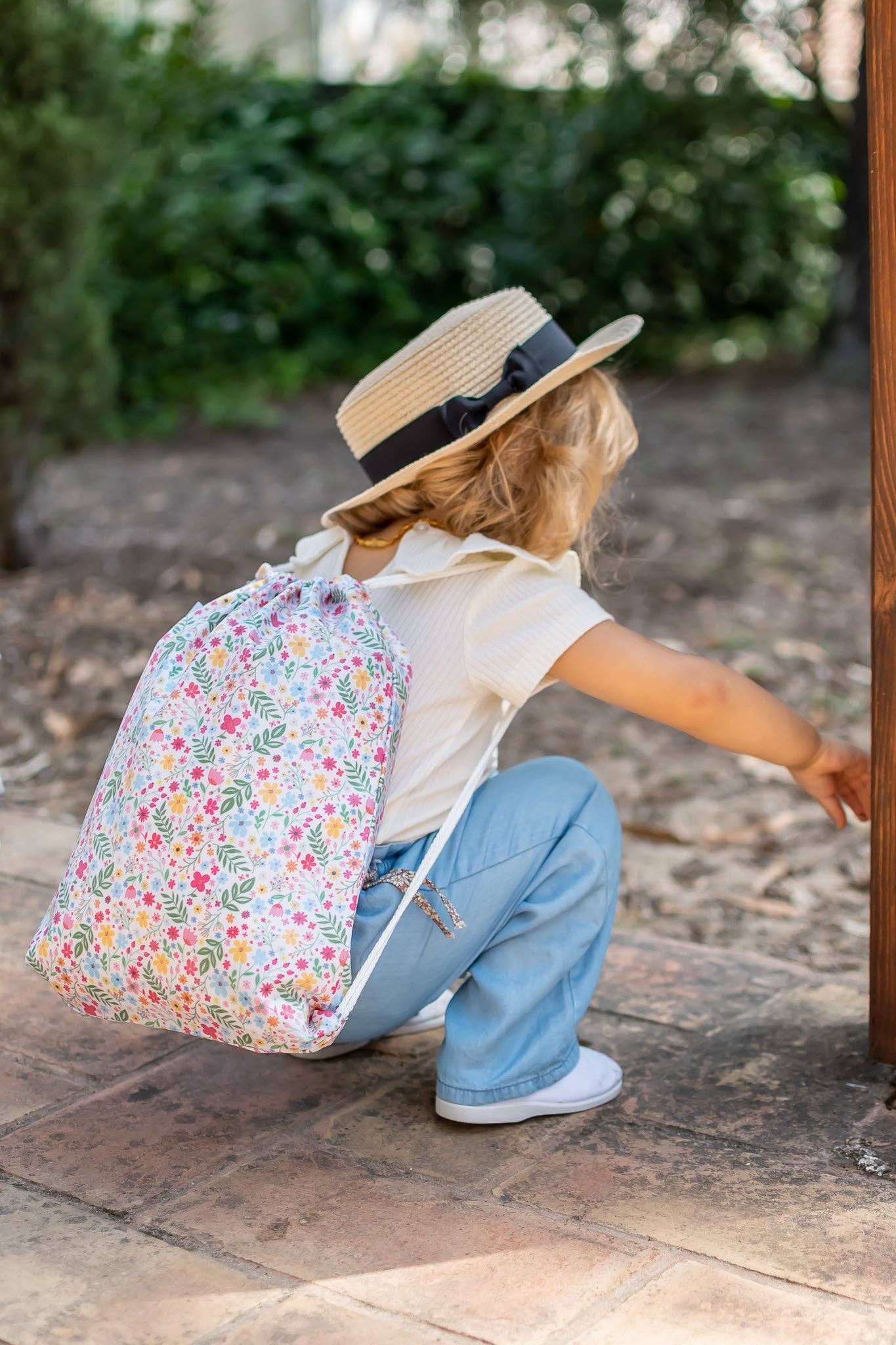 Pêra Doce - Wholesale Backpack - Kids - Multi-purpose bag M with floral handles2