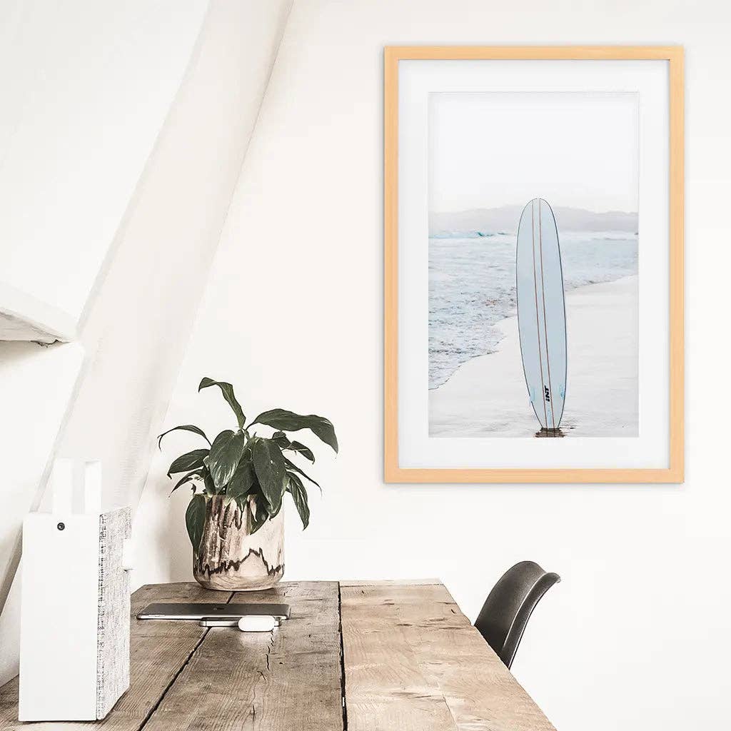Art Lane - Wholesale Art Print - Blue Surfboard Print. Ocean Beach Wall Art7