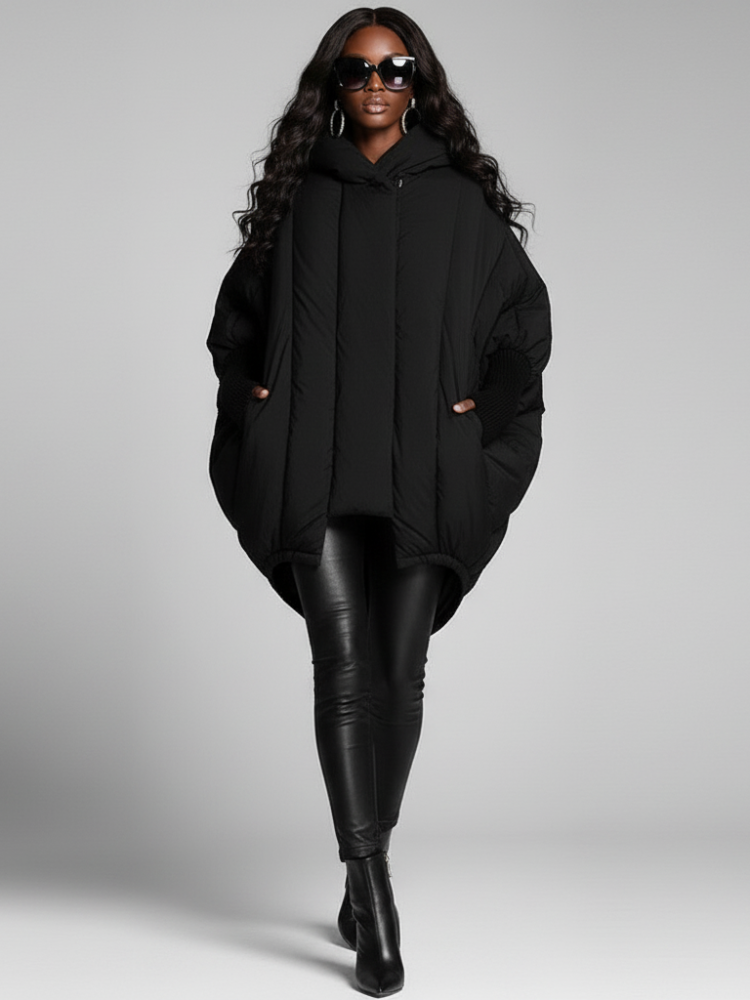Black Women's Cape Coat FINANCIAL DISTRICT COUTURE BYMANYC ® New York for wholesale on Faire2