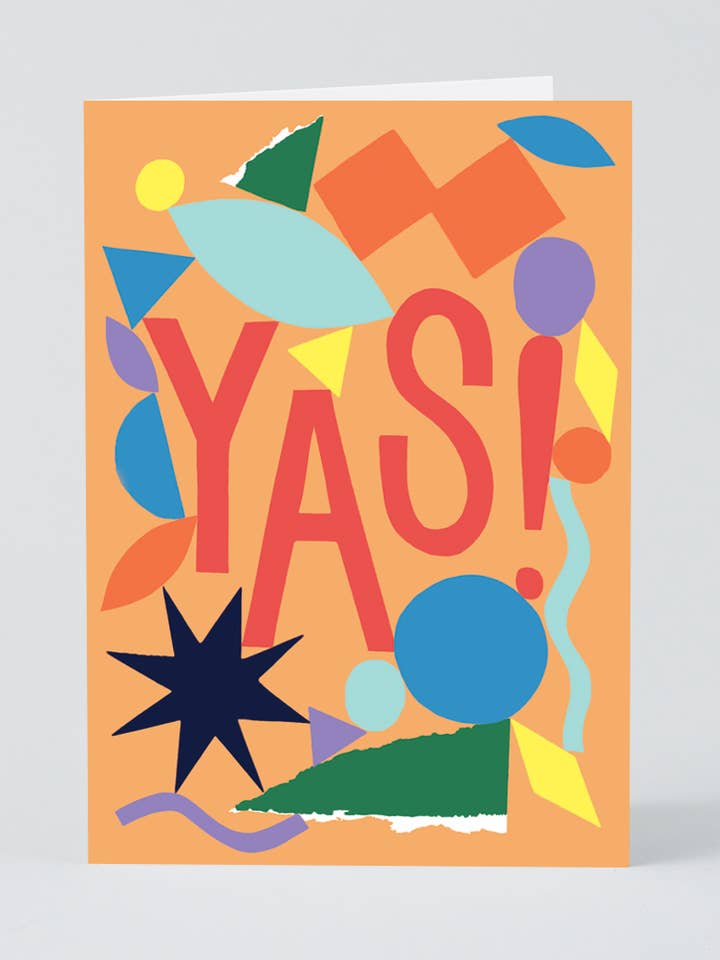 Tarjeta de felicitación en relieve «Ya» para venta al por mayor de Wrap (US duties paid)