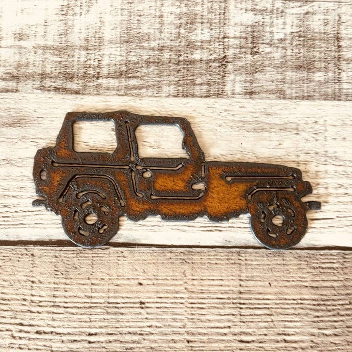 Universal Ironworks USA - Wholesale Magnet - Jeep Magnet Rustic Metal Jeep Lover Gift Made in USA0
