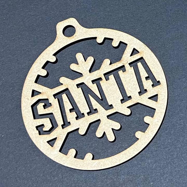 Ornamento de Palavras de Natal | Ornamento Gravado a Laser | Ornamento de Natal | XMAS, Amor, Feliz, Pai Natal ou Alegria por atacado de C3DAR Design