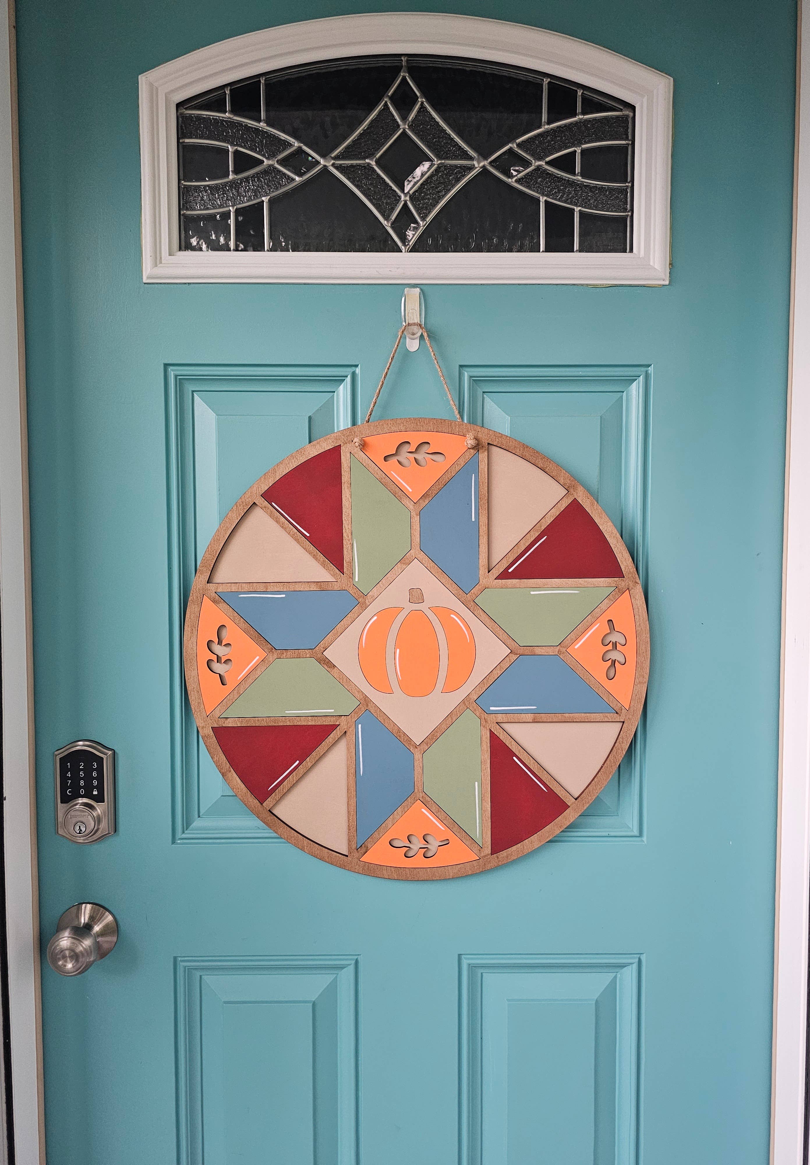 Teal Moon Creations - Wholesale DIY Craft Kit - DIY Fall Barn Quilt Door Hanger3