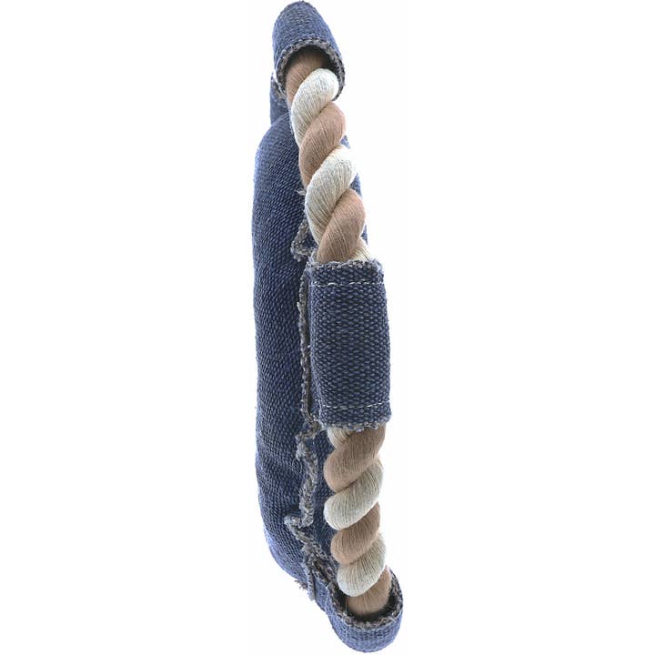 Pavilion - Wholesale Pet Rope Toy - Dog - Boat Dog - 10.75" x 10.75" Canvas Dog Toy on Rope2