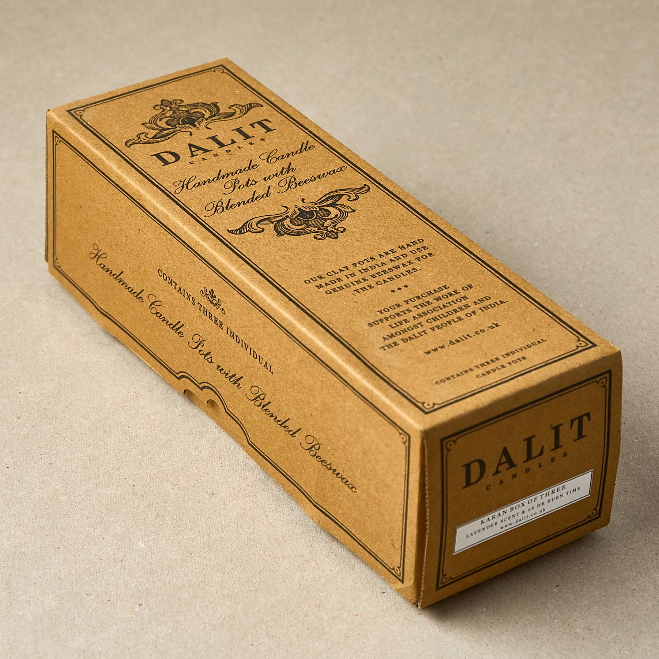 Dalit Goods Co – wholesale Jar/filled candle – Handmade Terracotta Candles - Box of 3 Original Scent, Karan1