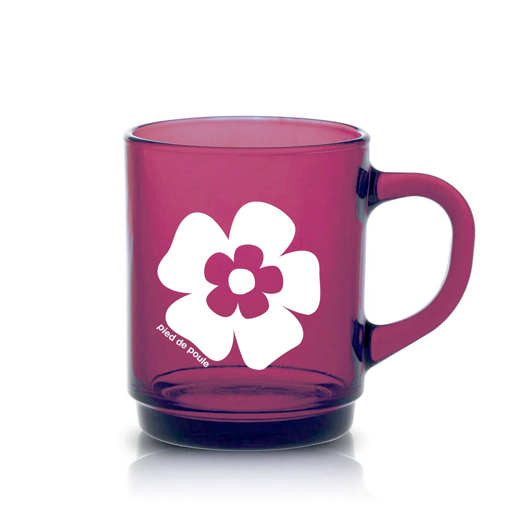 Pied De Poule - Wholesale Coffee Mug - Duralex mug - “RETRO” PLUM10