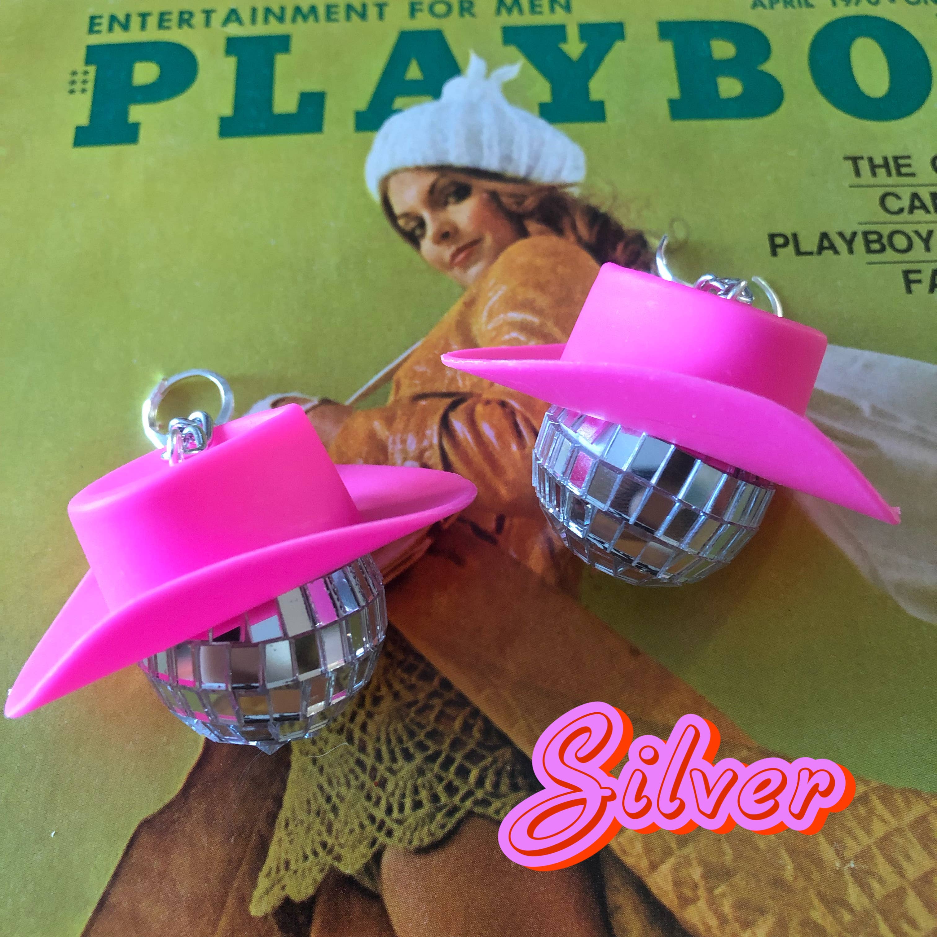 Modern Myth Jewelry - Vente Boucles d'oreilles pendantes - Boucles d'oreilles Disco Cowgirl/Space Cowgirl (L'original)4