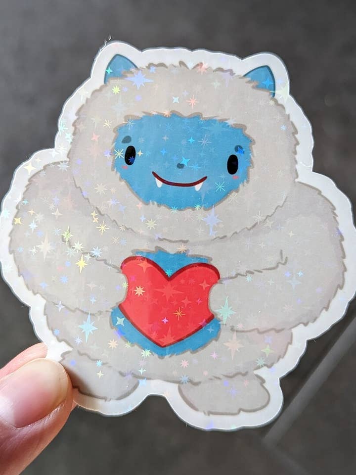 Yeti, afschuwelijke sneeuwpopsticker voor wholesale door Toasty Teacup