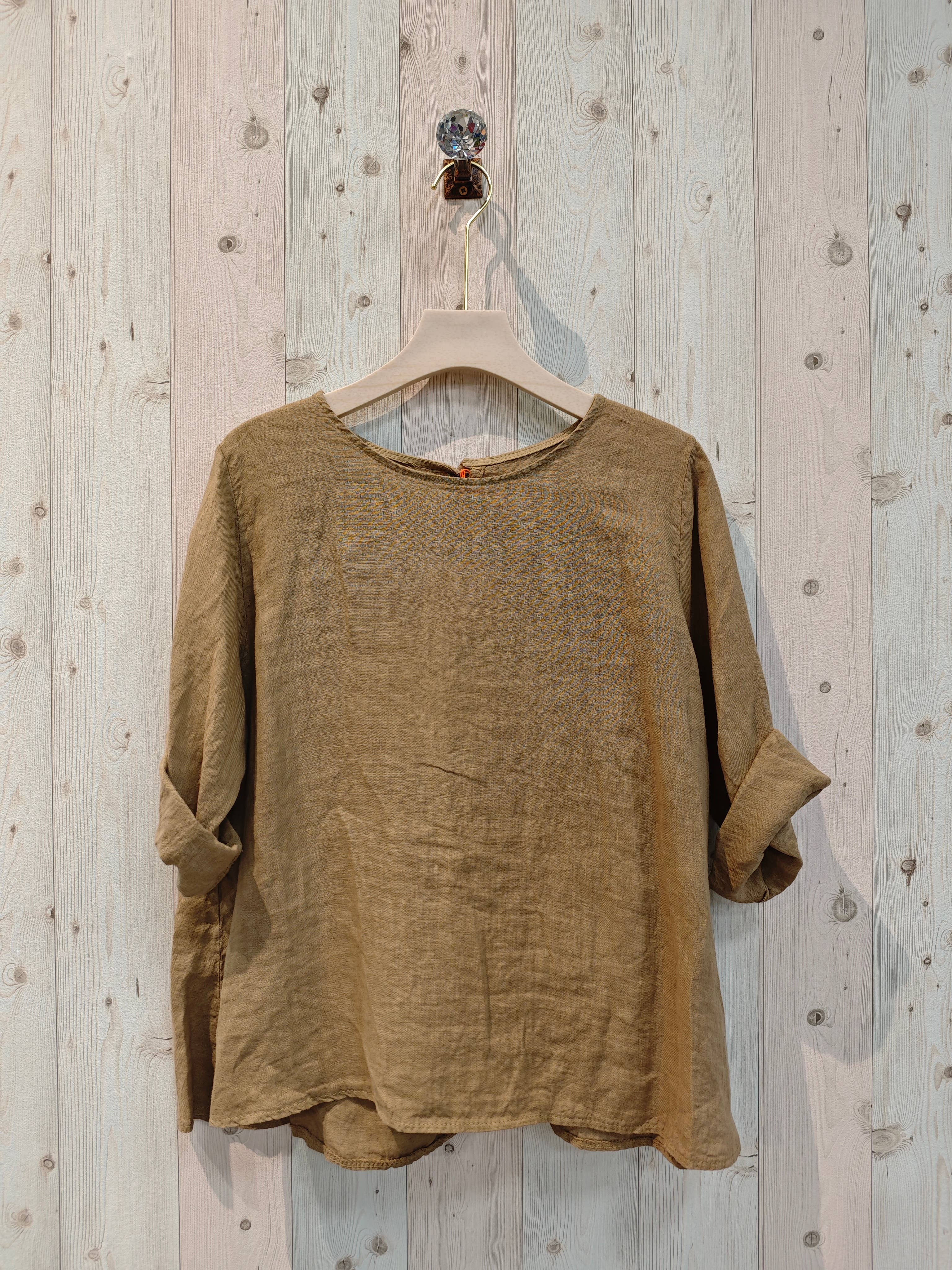 Linen & More - Vendita all'ingrosso Camicetta - Donna - REF 59100 BLUSA A MANICA LUNGA 100% LINO17
