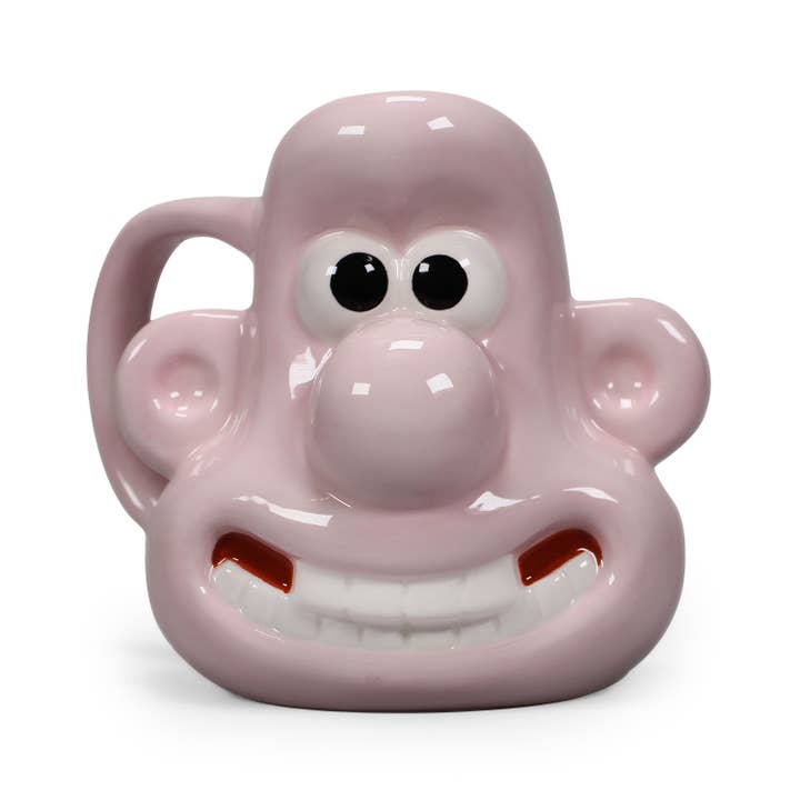 Half Moon Bay By Design - Wholesale Coffee Mug - Ceramic Shaped Mug - Wallace & Gromit (Wallace)