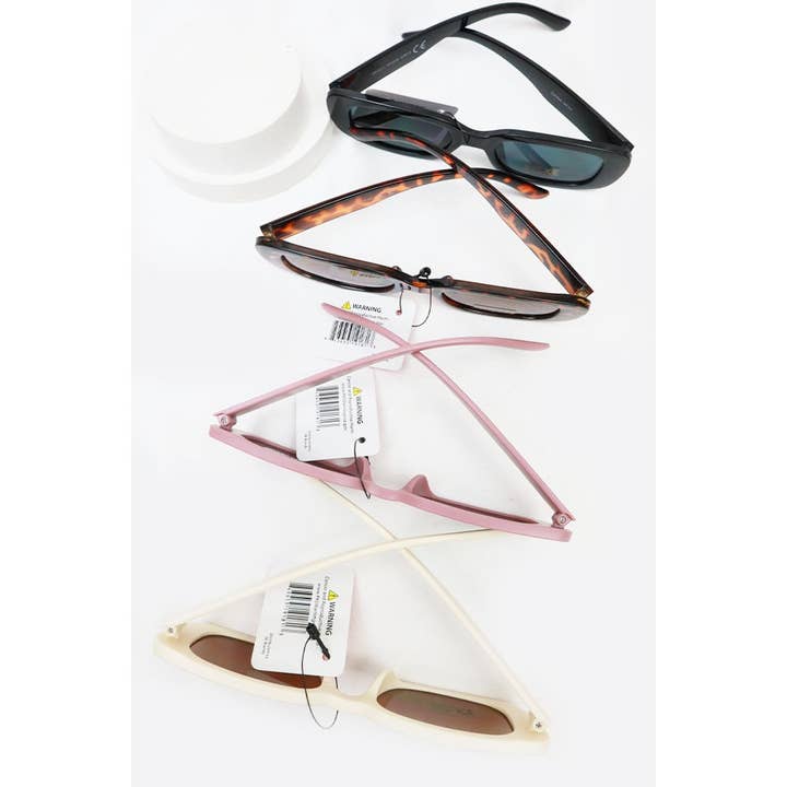 MIX COLOR Slim Classic Rectangular Vintage Fashion Shades for wholesale on Faire5