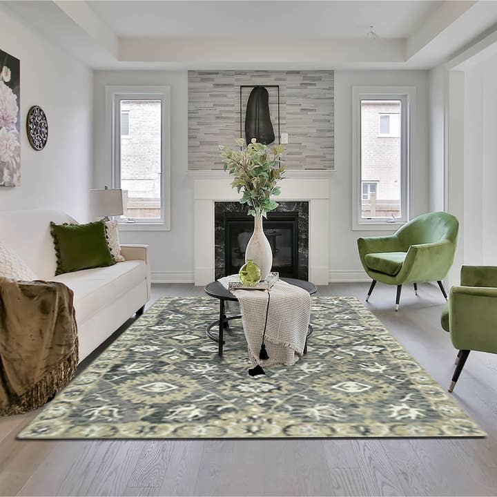 Amer Rugs - Vente Tapis - Tapis en laine crocheté à la main Romania Newburg3