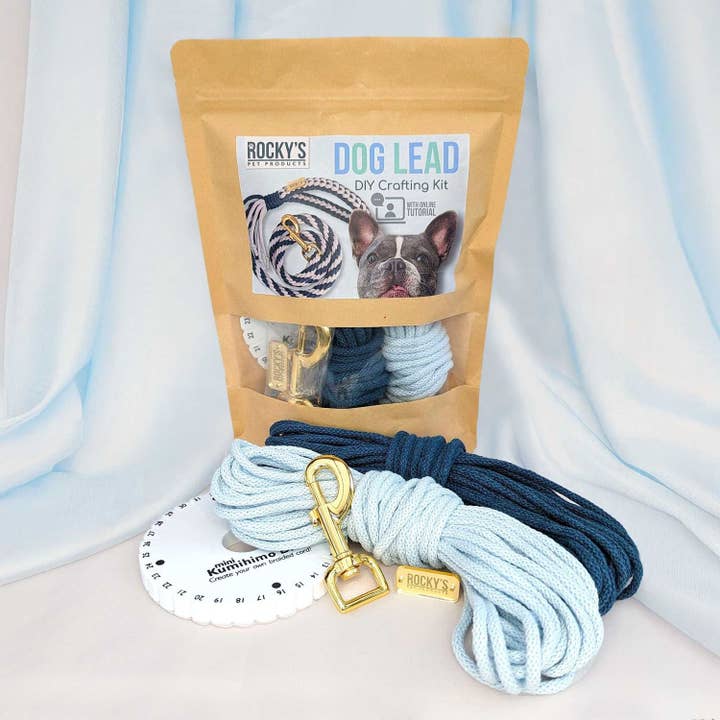 Rocky's Pet Products - Wholesale DIY Craft Kit - Make Your Own Dog Lead Craft Kit Blue