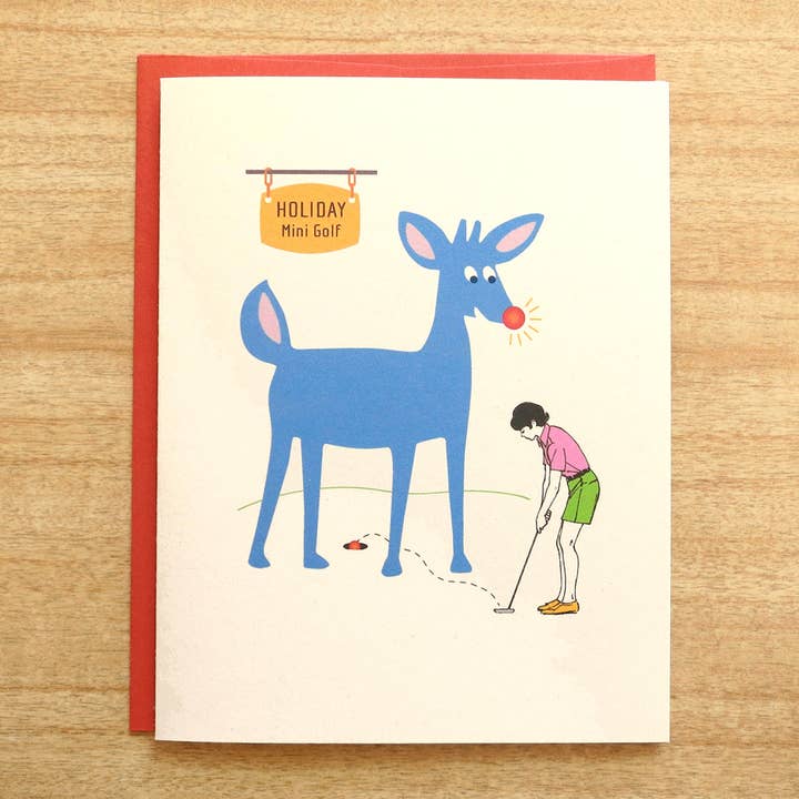 INKLOSURES - Wholesale Season's Greetings Card - Hole In One Holiday Card