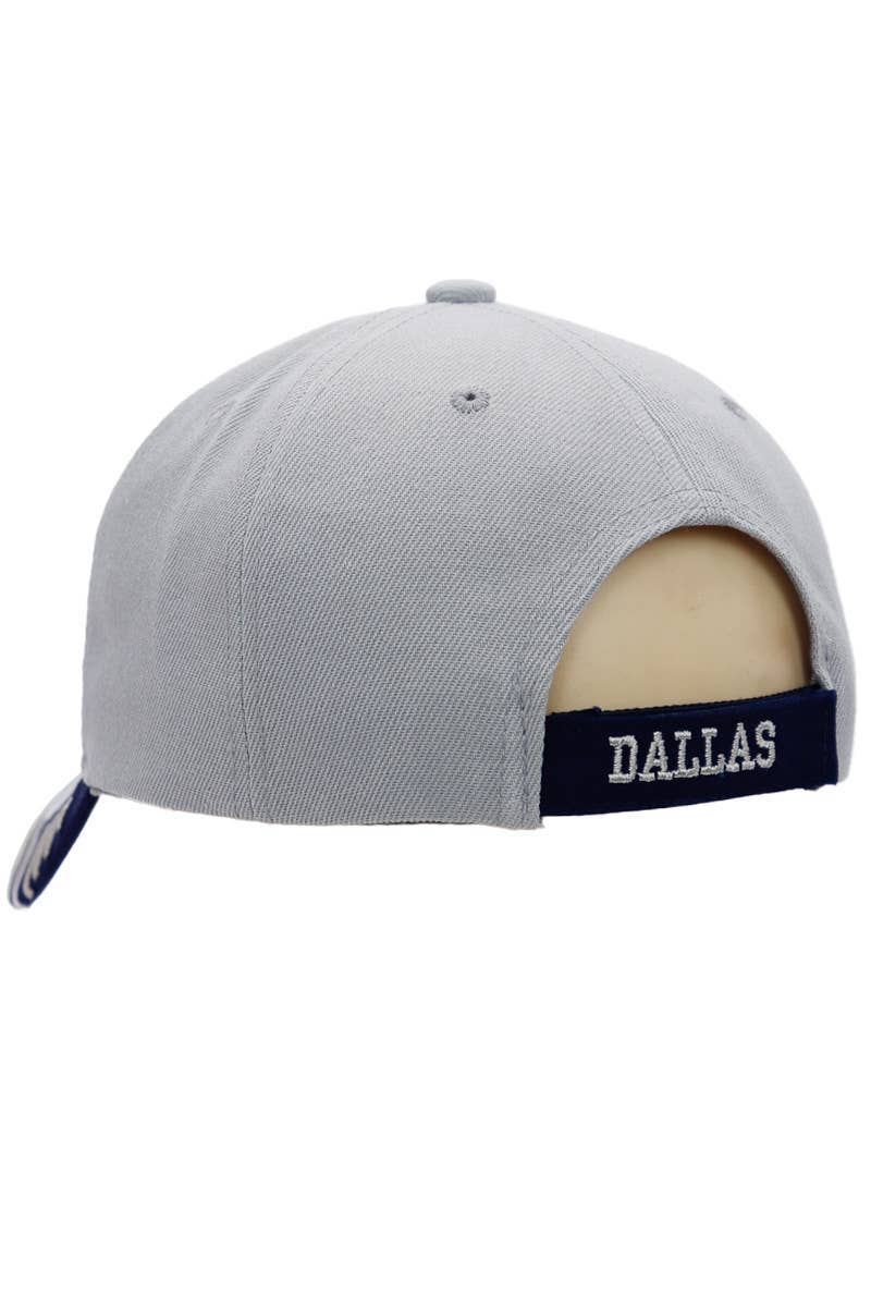 Cap Zone - Wholesale Baseball Cap - Unisex - Dallas Logo Embroidered Twill Acrylic Baseball Cap11