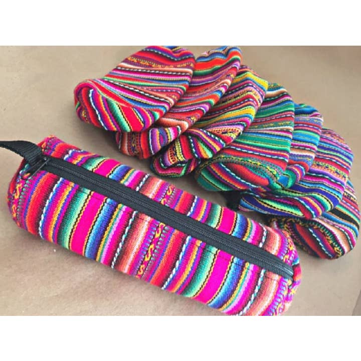 Sanyork Fair Trade - Wholesale Makeup/Cosmetic Bag - Long Tube Cylindrical Purse Make Up Bag Pouch Asstd Colors1