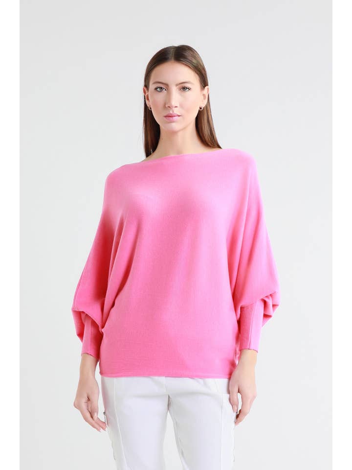 TINA Stephens Italy/Tees By Tina – Großhandel Strickpullover – Damen – Mylah Seriously Weicher Fledermaus-Pullover (BLS413)29