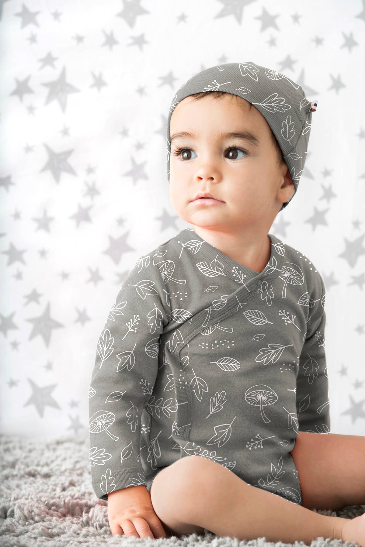 babysoy Inc - Wholesale Bodysuit (Non-Footed) - Baby - Organic Pattern Long Sleeve Kimono Bodysuit/Onesie13