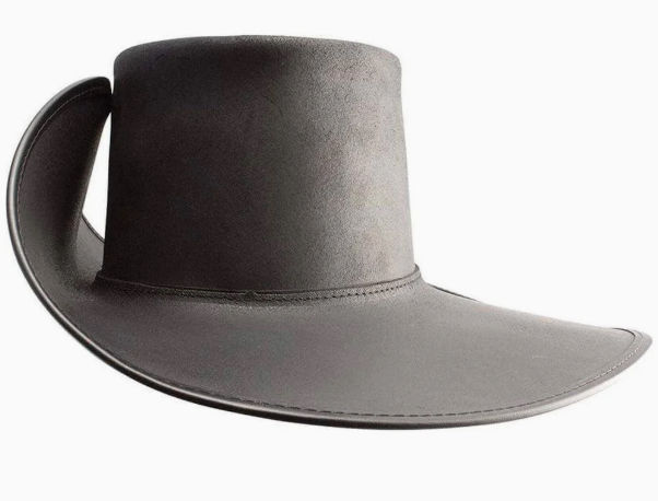 American Hat Makers - Wholesale Cowboy Hat - Unisex - Renaissance Fair Leather Hat Unbanded - Style Cavalier4