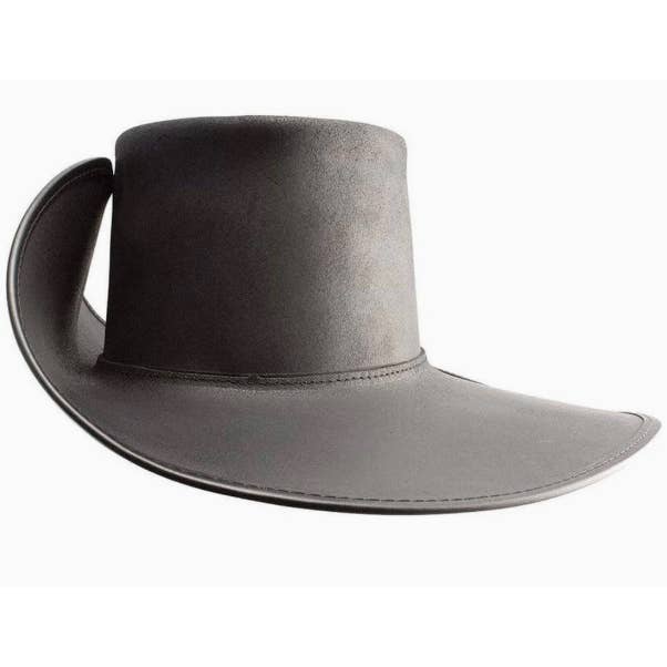 American Hat Makers - Wholesale Cowboy Hat - Unisex - Renaissance Fair Leather Hat Unbanded - Style Cavalier4