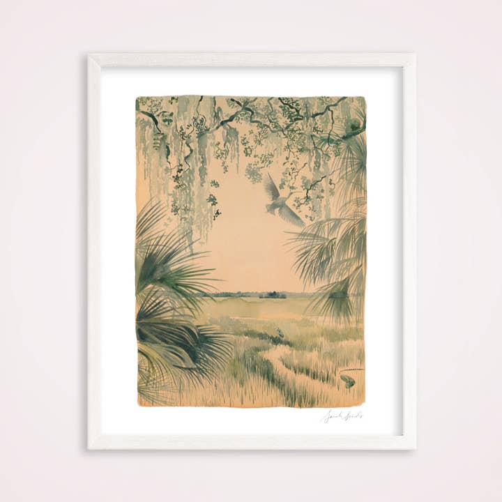 "The Hangout" Print for wholesale by Sarah Schools Art