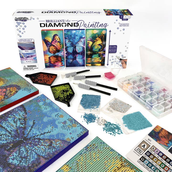 Diamond Art Painting Kit - Arts & Craft Kit - Butterfly for wholesale by ArtSkills