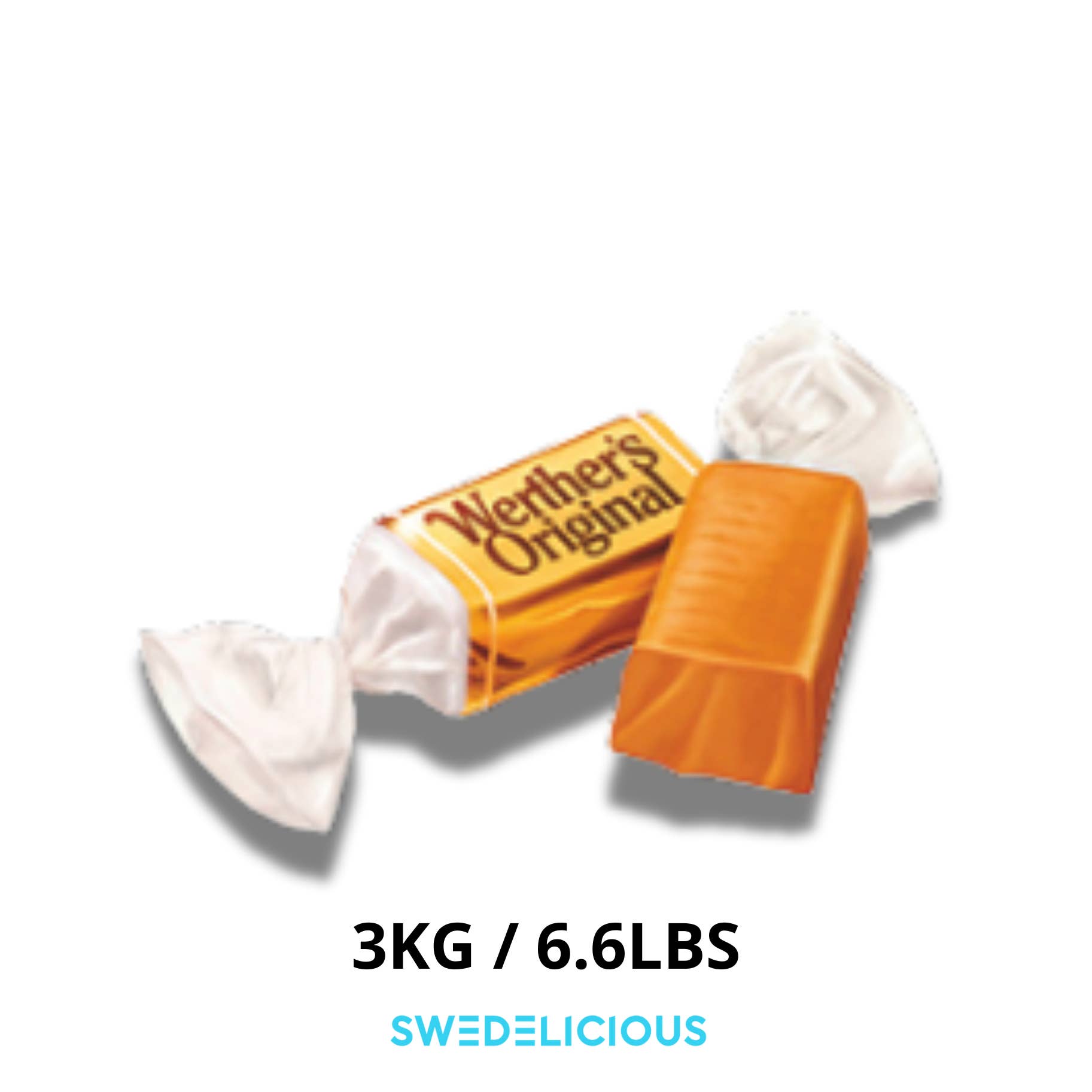 Swedelicious - Swedish Candy – Rebuçado de caramelo por atacado – Recheio Cremoso de Werther - Doces Suecos - Escolher e Misturar