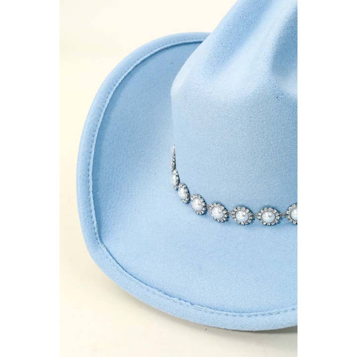 Anarchy Street - Wholesale Cowboy Hat - Women's - Western Pearl Studded Fashion Cowboy Hat1