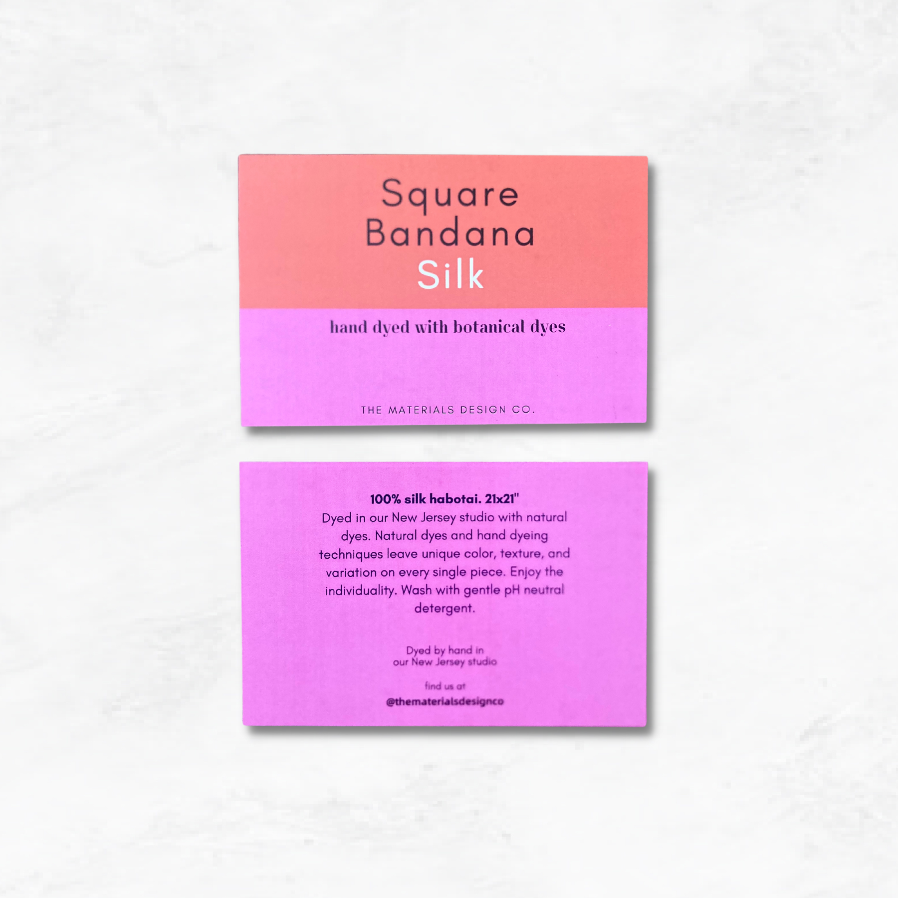 The Materials Design Co. - Wholesale Bandana - Women's - Iris Speckle Silk Bandana - Botanically Dyed3