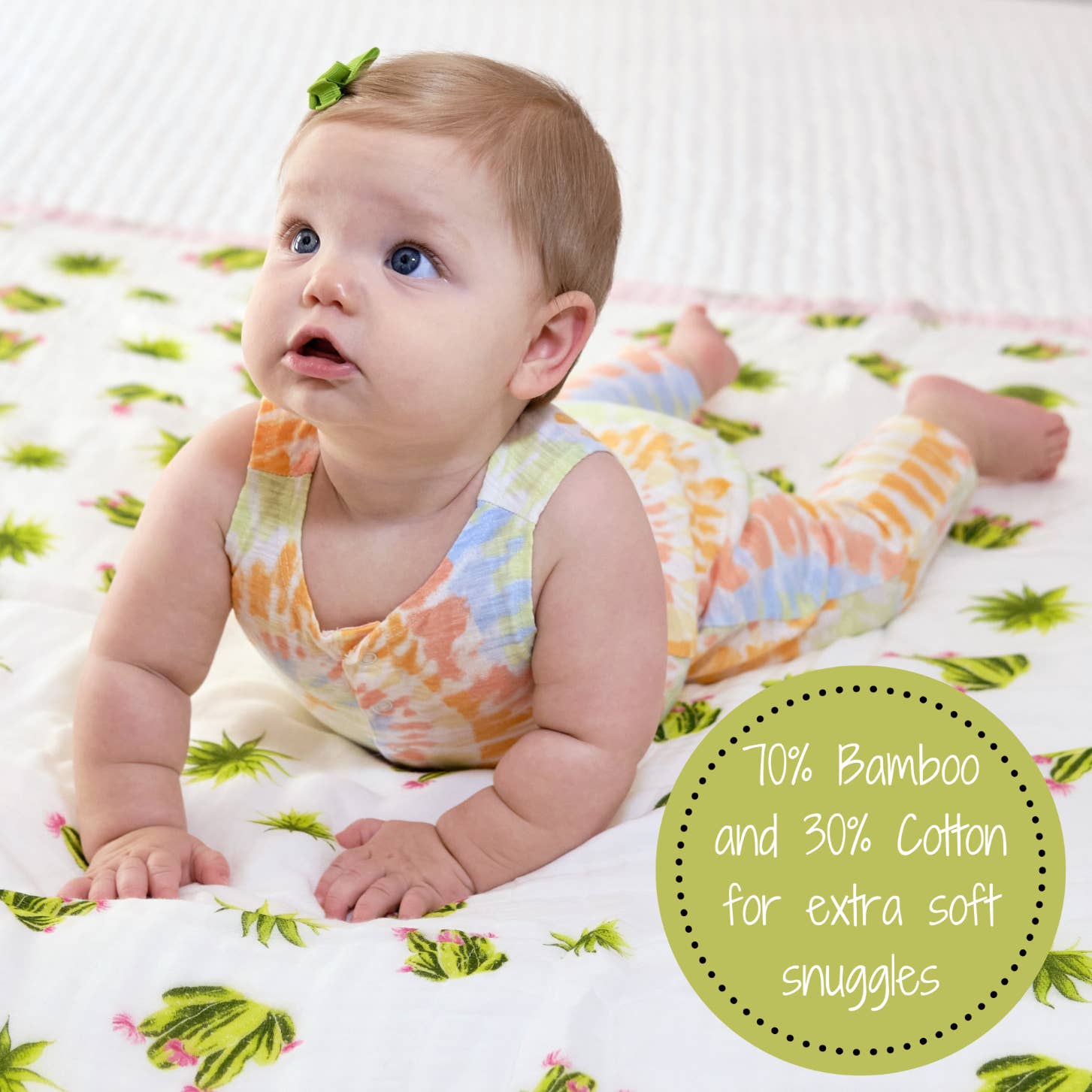 LollyBanks - Vente Courtepointe - Enfant et bébé - Stuck On You - Couverture Bébé Bambou Succulent3