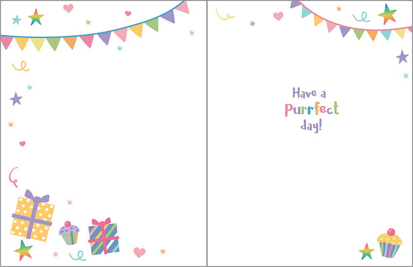 GINA B DESIGNS – wholesale Birthday card – Birthday Greeting Card - Birthday Kitty-Kids1