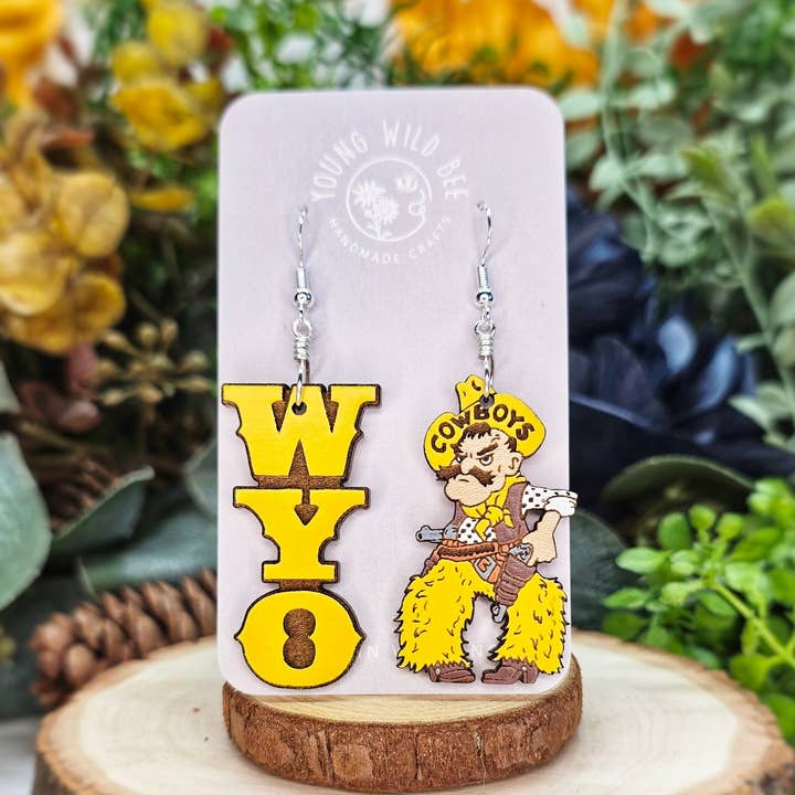 Pistol Pete & WYO Combo Dangles for wholesale by Young Wild Bee