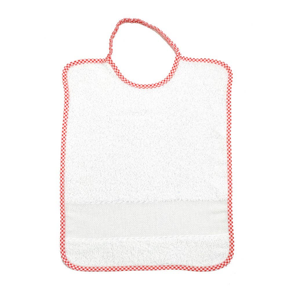 Almatex srl – wholesale Bib – Baby – AIDA bib cm.25x32 with elastic to embroider7