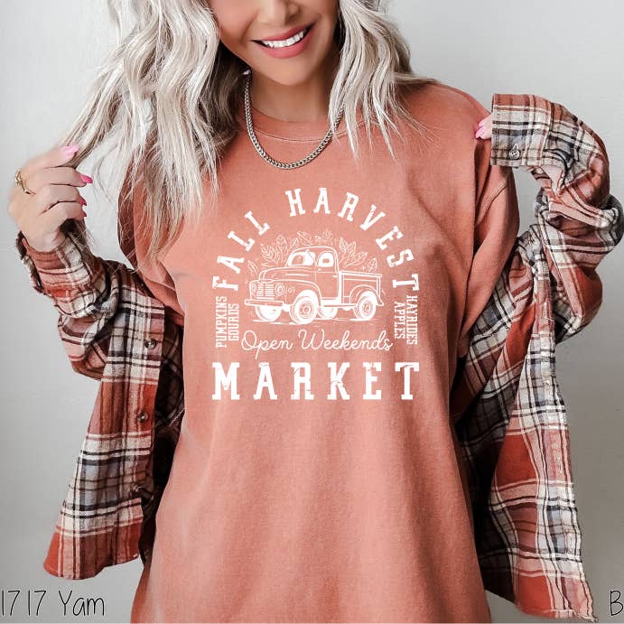 Bama Screens - Wholesale Sublimation Transfer - Fall Harvest Market Truck #BS59820