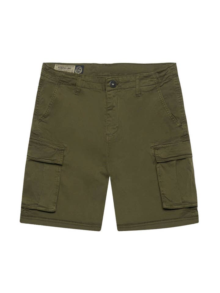 Iconische elastische bermuda cargo voor kinderen voor wholesale door Scorpion Bay