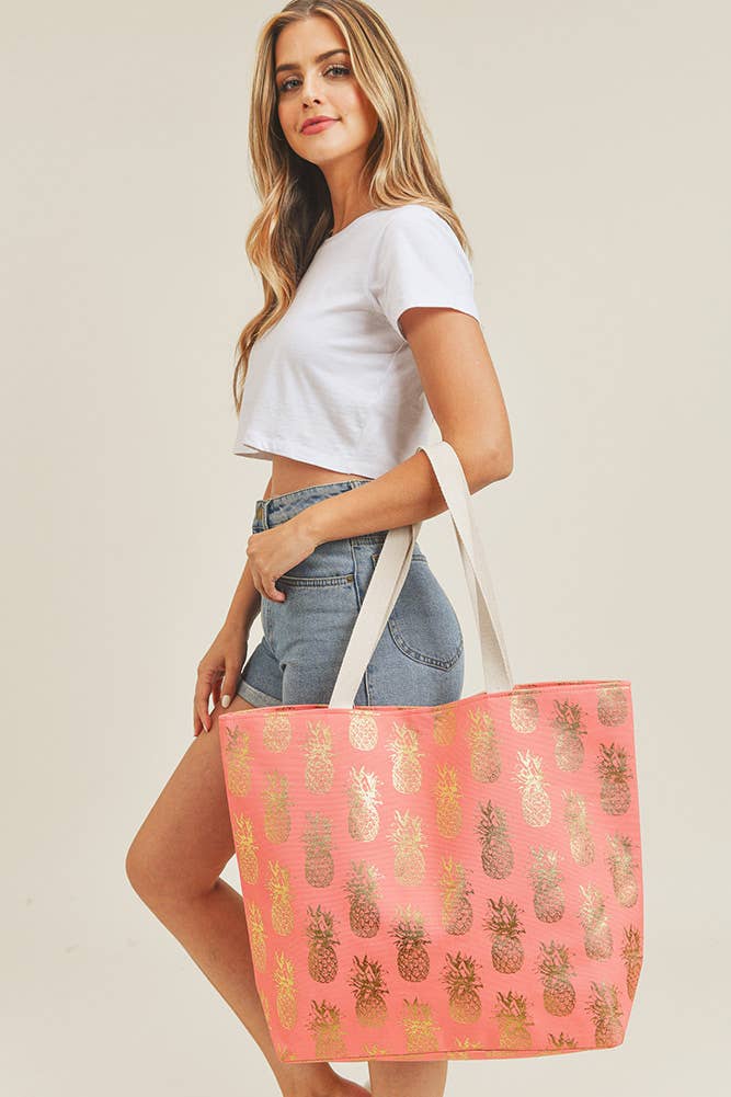 Hana – wholesale Beach bag – Pineapple Pattern Beach Bag10