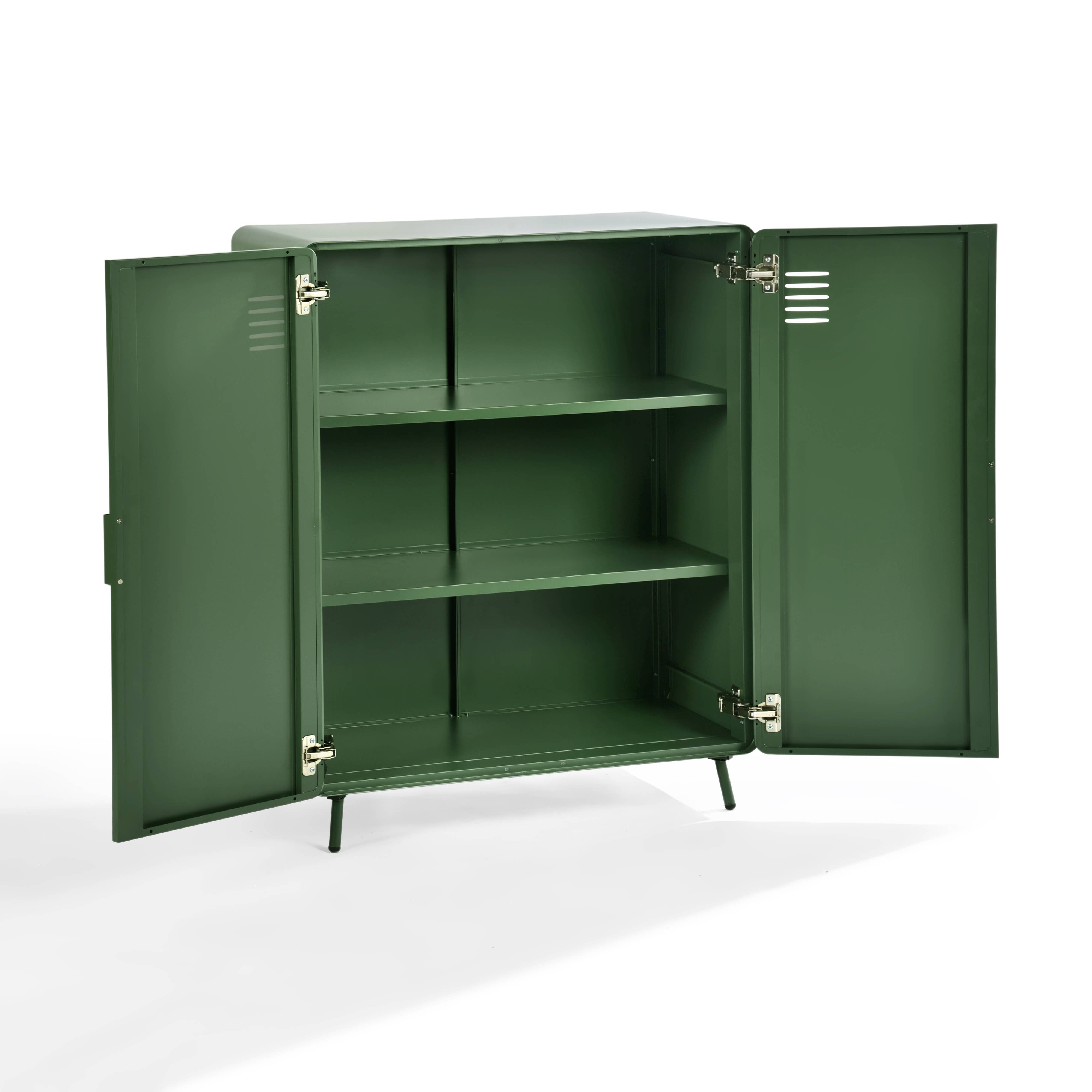 HOMYCASA DESIGN INC - Wholesale Cabinet - Industrial 2-Door Steel Storage Cabinet - 31.5" Wide31