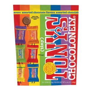 L&F Universal Goods - Wholesale Chocolate - Tony's Chocolonely Tiny Assorted 8/4.44OZ0
