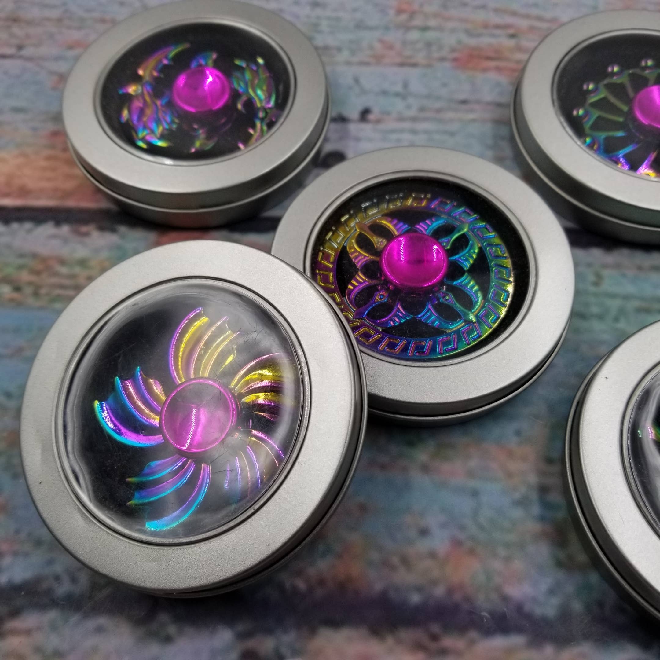 MIAS SHOP - Vente Fidget/jouet anti-stress – enfant - Jouet Anti-Stress Gyro à Bout de Doigt en Métal avec Boîte7