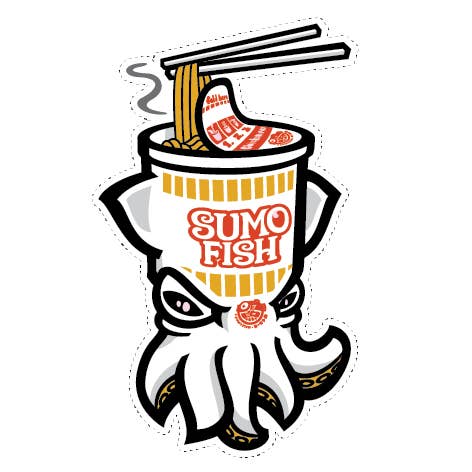 Squid Cup decal for wholesale by Sumofish
