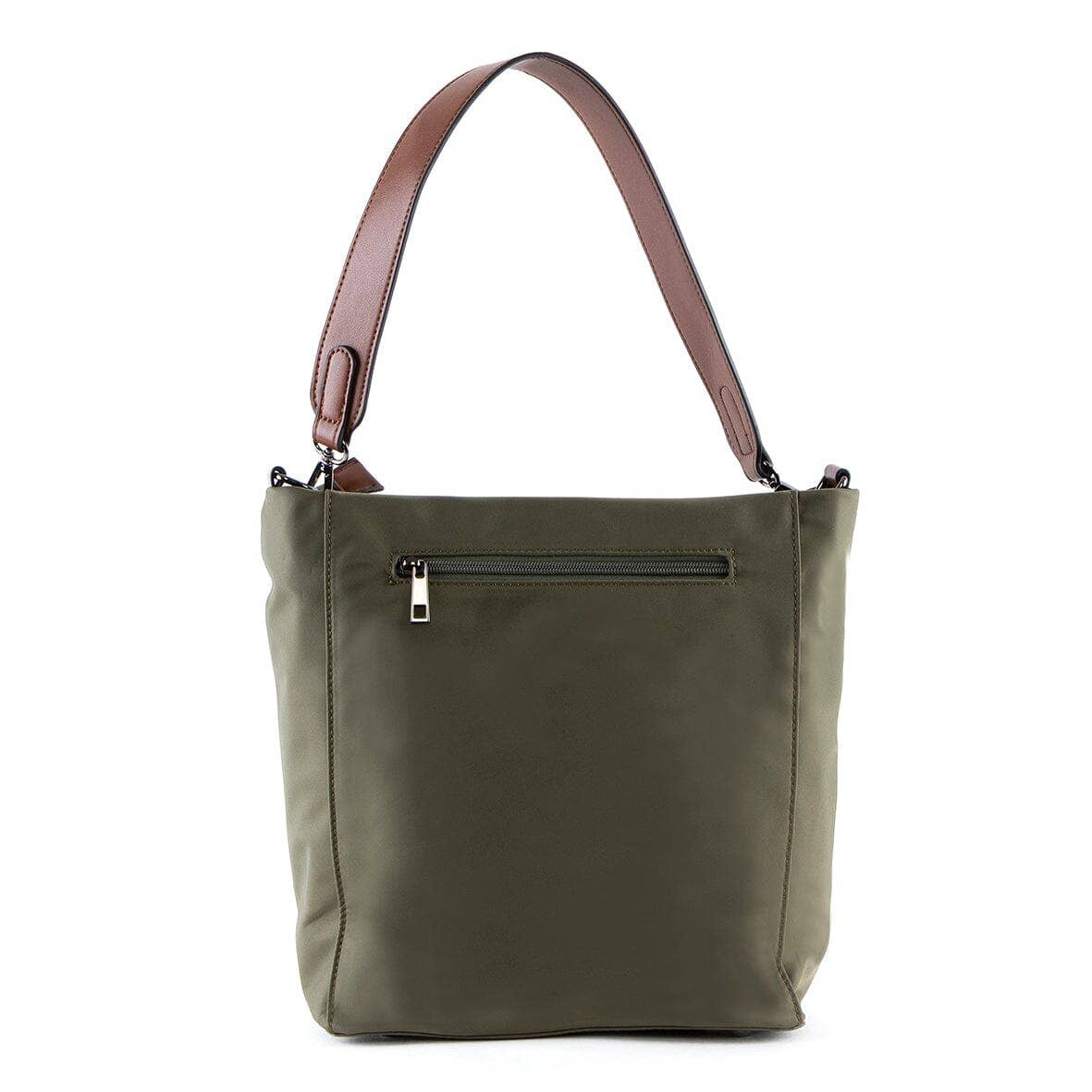 Khaki Erium nylon shoulder bag for Women for wholesale on Faire1