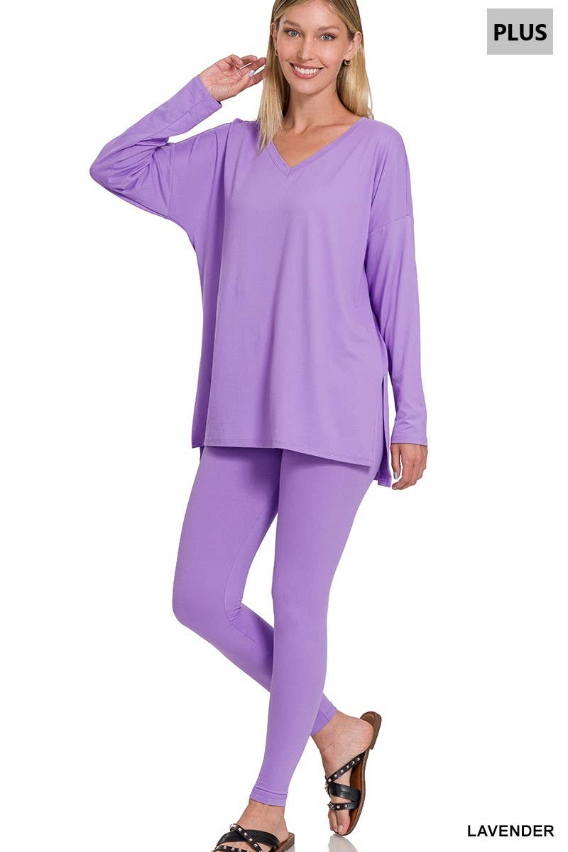 42POPS - Vente Ensemble de vêtements d'intérieur – femme - ".._ Ensemble de détente en microfibre Plus62