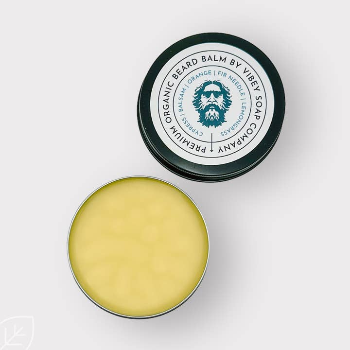 Savage - Organic Beard Balm - Cypress & Wild Orange - 4oz. for wholesale by Vibey Soap Company