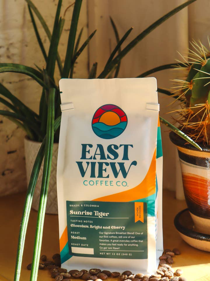 Sunrise Tiger Freshly Roasted Coffee for wholesale by East View Coffee Company