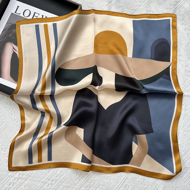 Pretty Persuasions – wholesale Scarf – Women's – S25062 100% Silk Square Scarf (21"x21")25