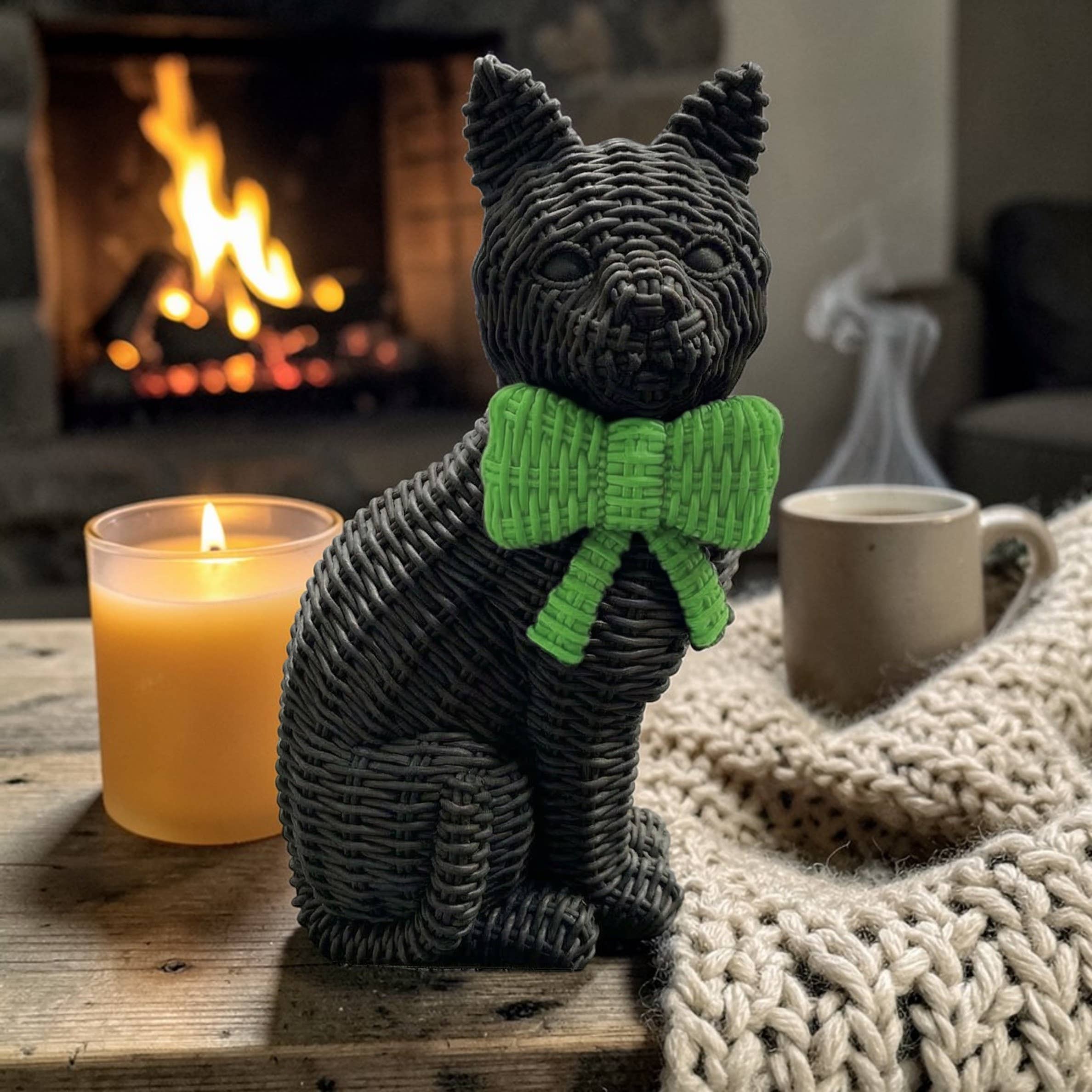 Gia Roma - Wholesale Decorative Figurine - Black Cat Decoration, Farmhouse Halloween Home Decor Statues32