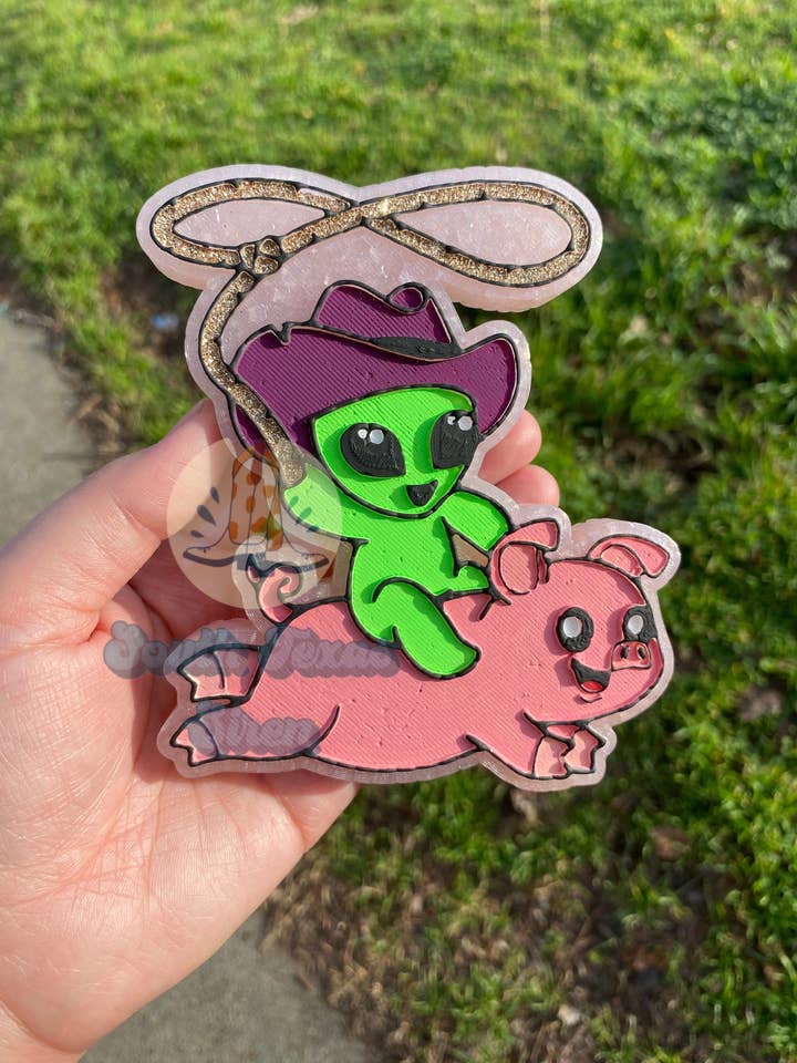 Alien Cowboy Car Freshie för wholesale av South Texas Siren