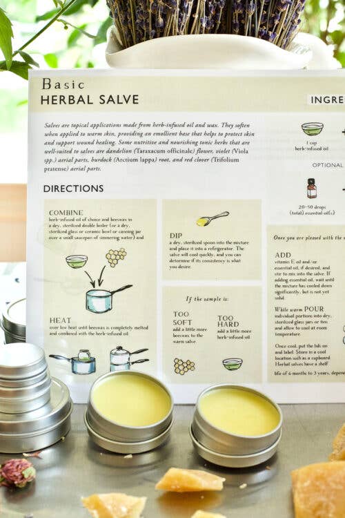 Herbal Academy - Wholesale Recipe Card - Herbal Preparations 101 Laminated Recipe Guides0