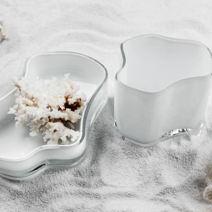 Element Accessories EU - Vendita all'ingrosso Ciotole/Piatti decorativi - Ciotola di design moderno, piatto, bianco: CORAL+ Aalto, COR06WH