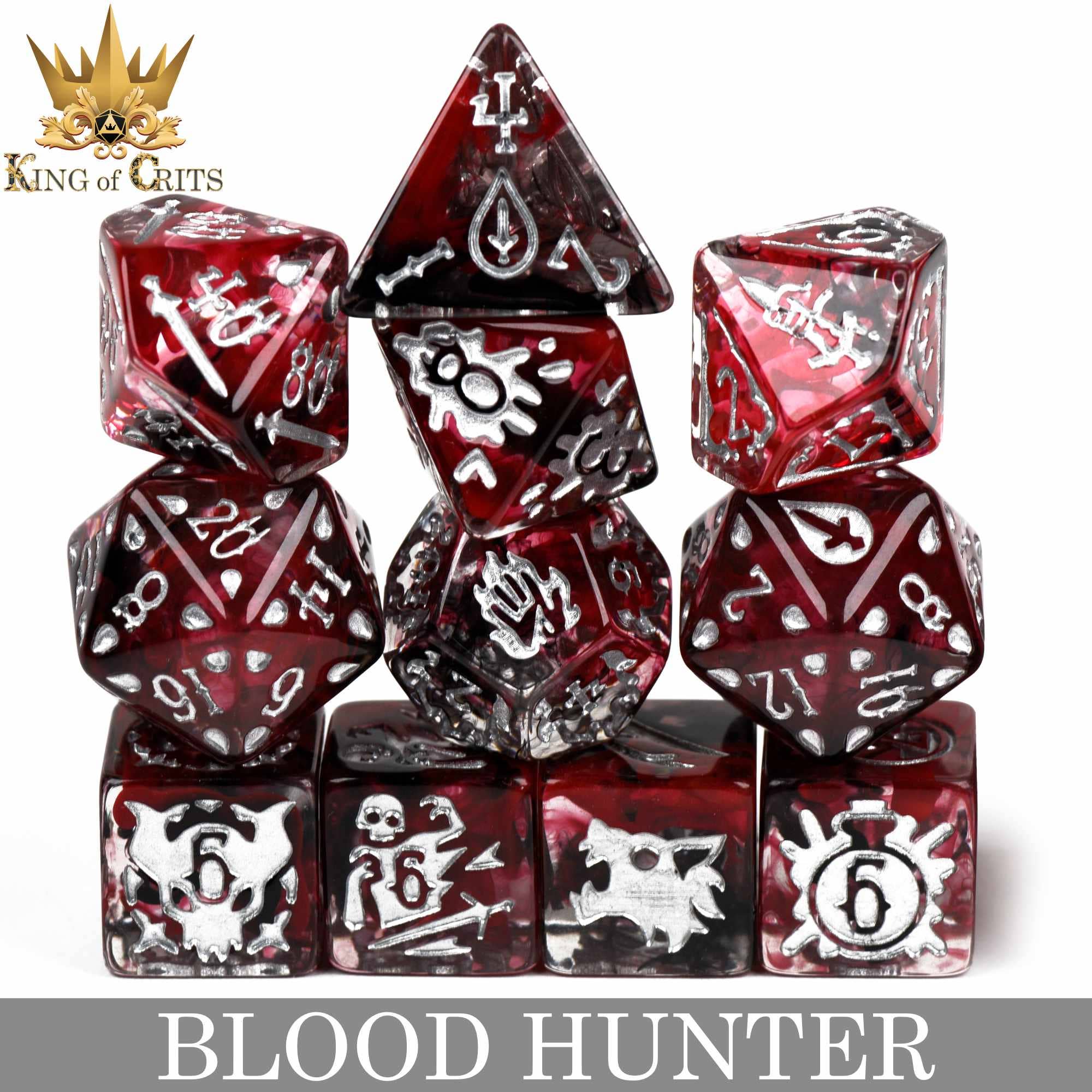DNDDICE.COM – wholesale Tärning – Blood Hunter - 12 Tärningsset1